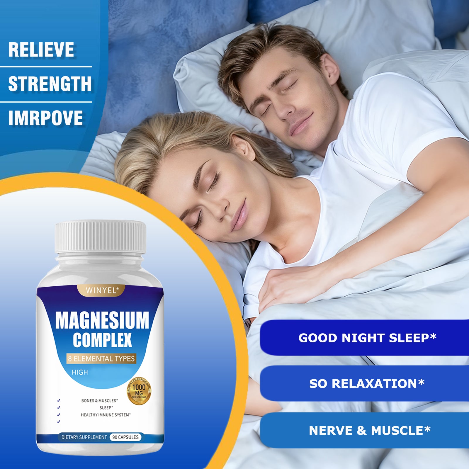 Magnesium Complex Capsules with Malate & Glycinate, 90ct