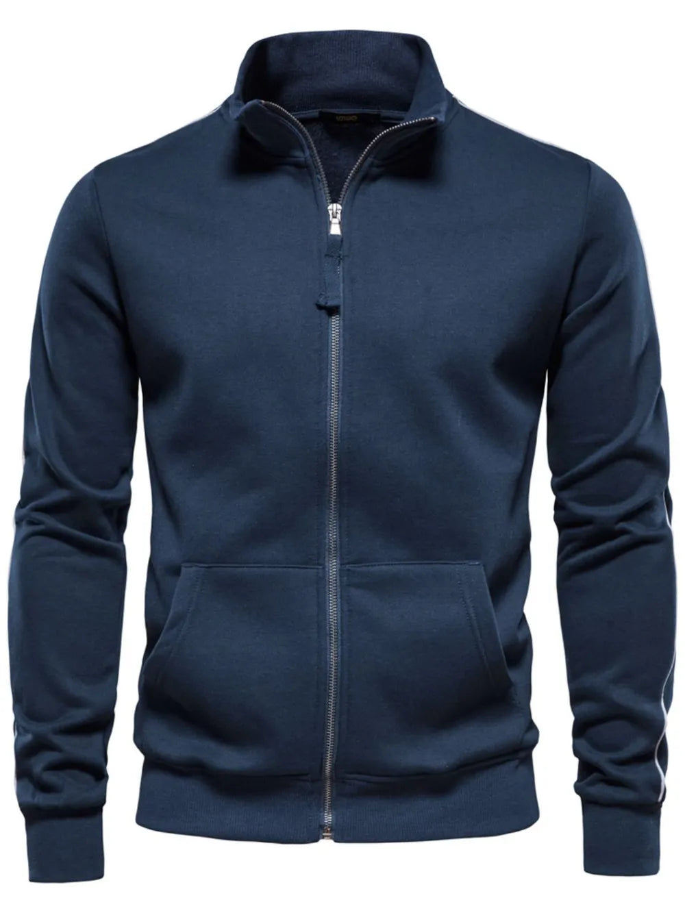 Men's Zip Up Long Sleeve Sweatshirt - Men's Sweatshirts by Trendsi | Available at Handbags Specialist Headquarter