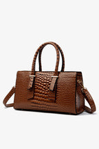 Textured PU Leather Handbag - Handbags by Trendsi | Available at Handbags Specialist Headquarter