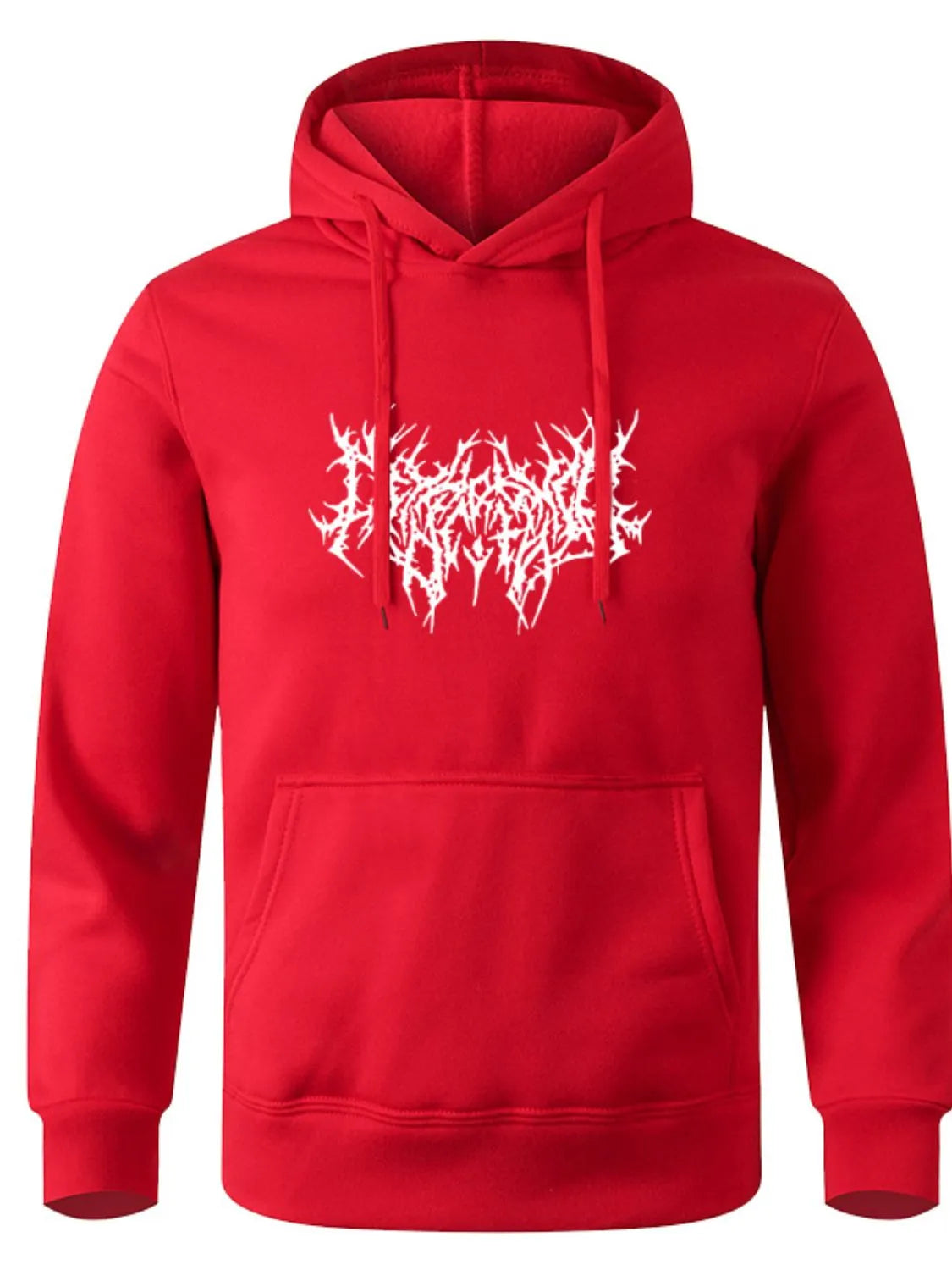 Men's Full Size Drawstring Graphic Long Sleeve Hoodie Plus Size - Men's Sweatshirts by Trendsi | Available at Handbags Specialist Headquarter