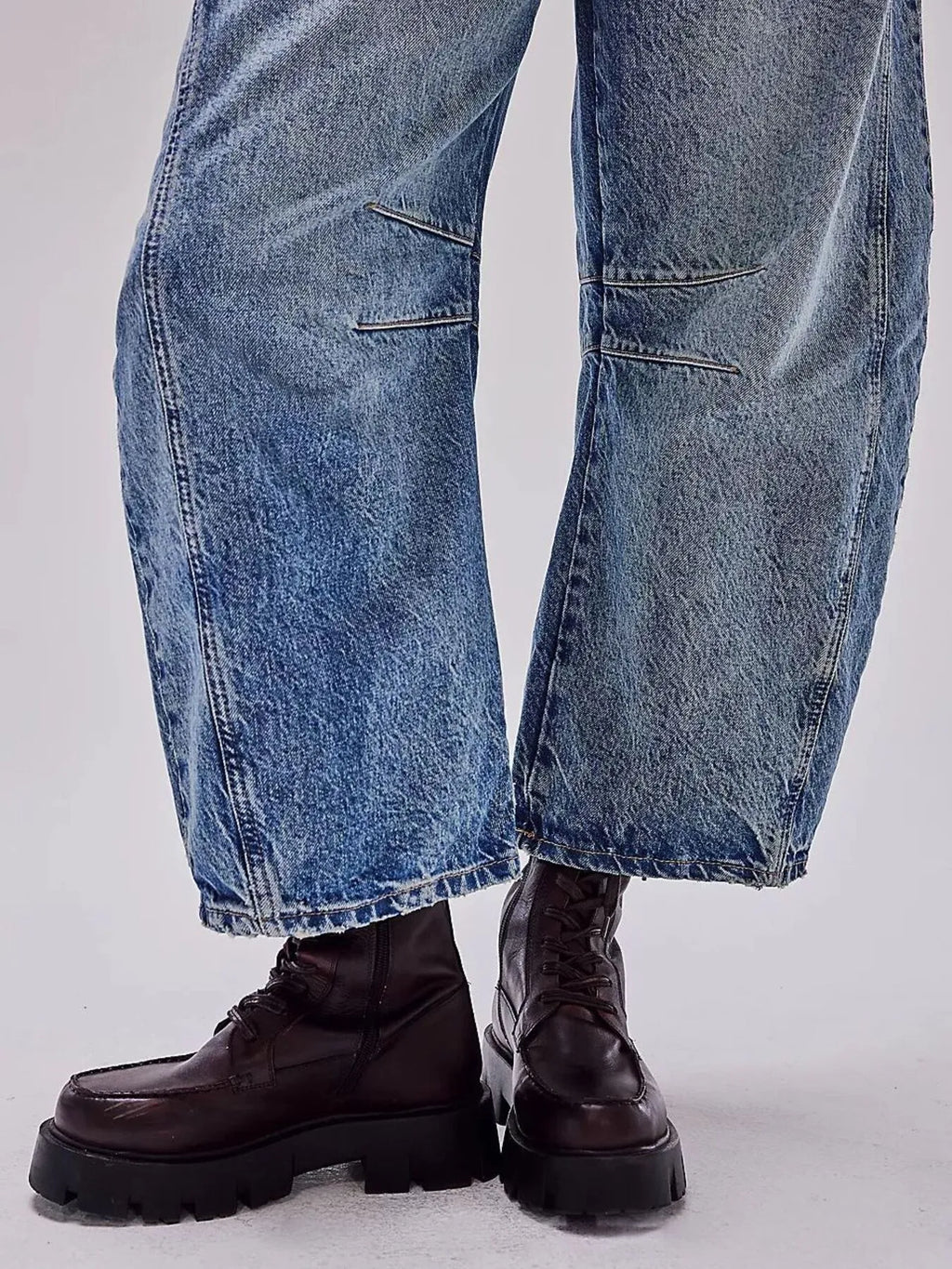 Wide Leg Relaxed Fit Jeans - Women / Jeans & Denim by Trendsi | Available at Handbags Specialist Headquarter