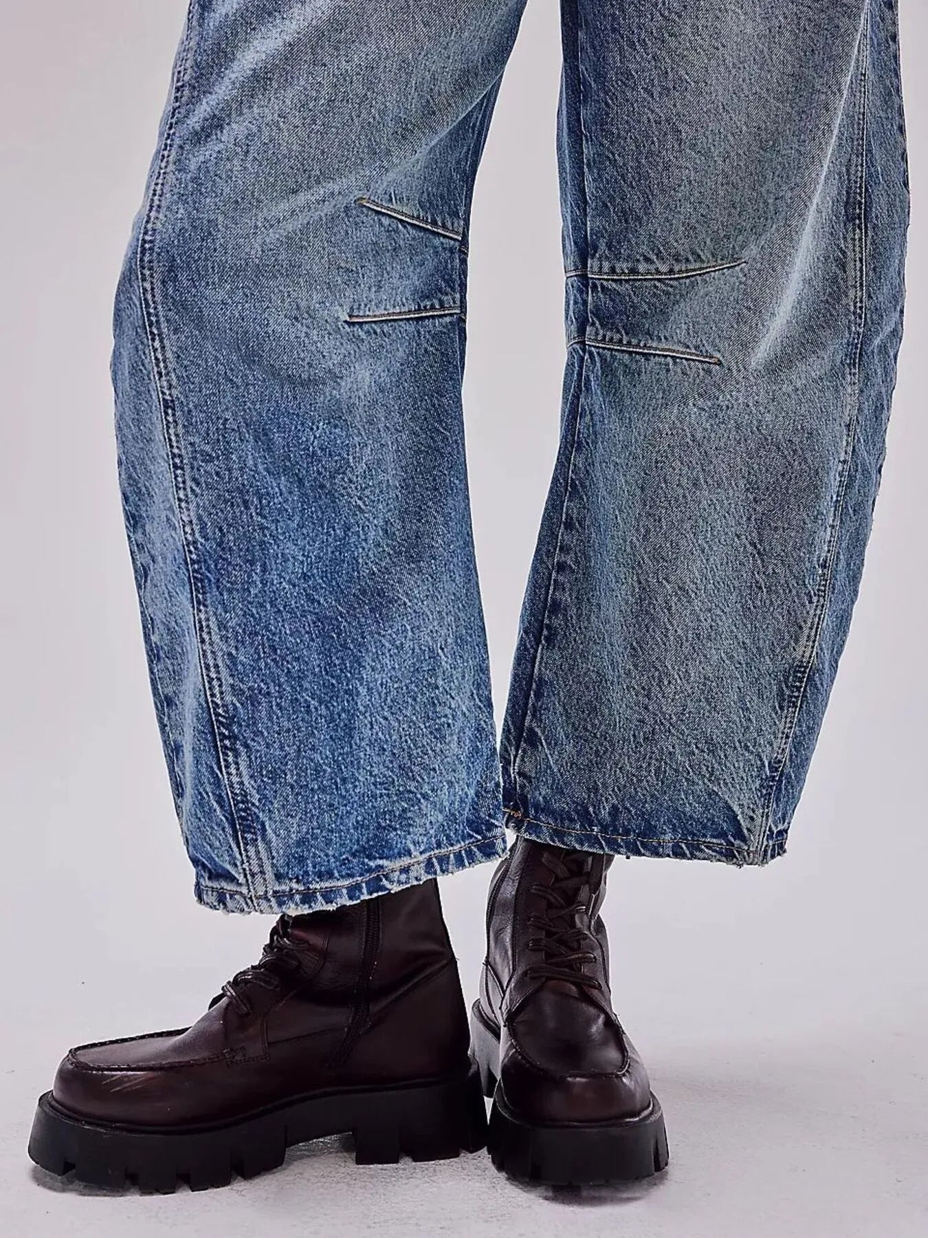 Wide Leg Relaxed Fit Jeans - Women / Jeans & Denim by Trendsi | Available at Handbags Specialist Headquarter