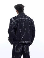 Men's Plus Size Button Up Long Sleeve Denim Jacket - Men's jackets by Trendsi | Available at Handbags Specialist Headquarter