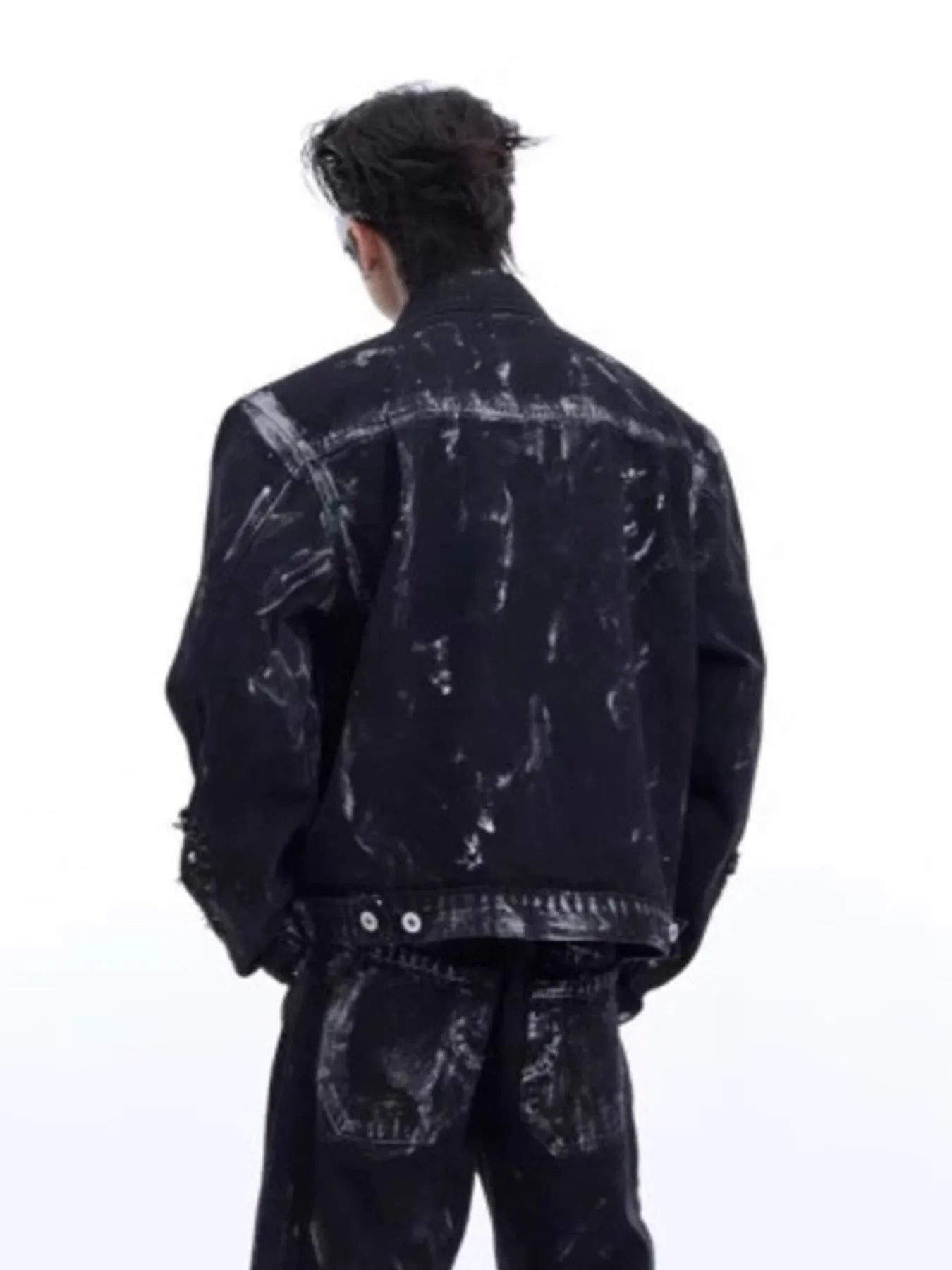 Men's Plus Size Button Up Long Sleeve Denim Jacket - Men's jackets by Trendsi | Available at Handbags Specialist Headquarter