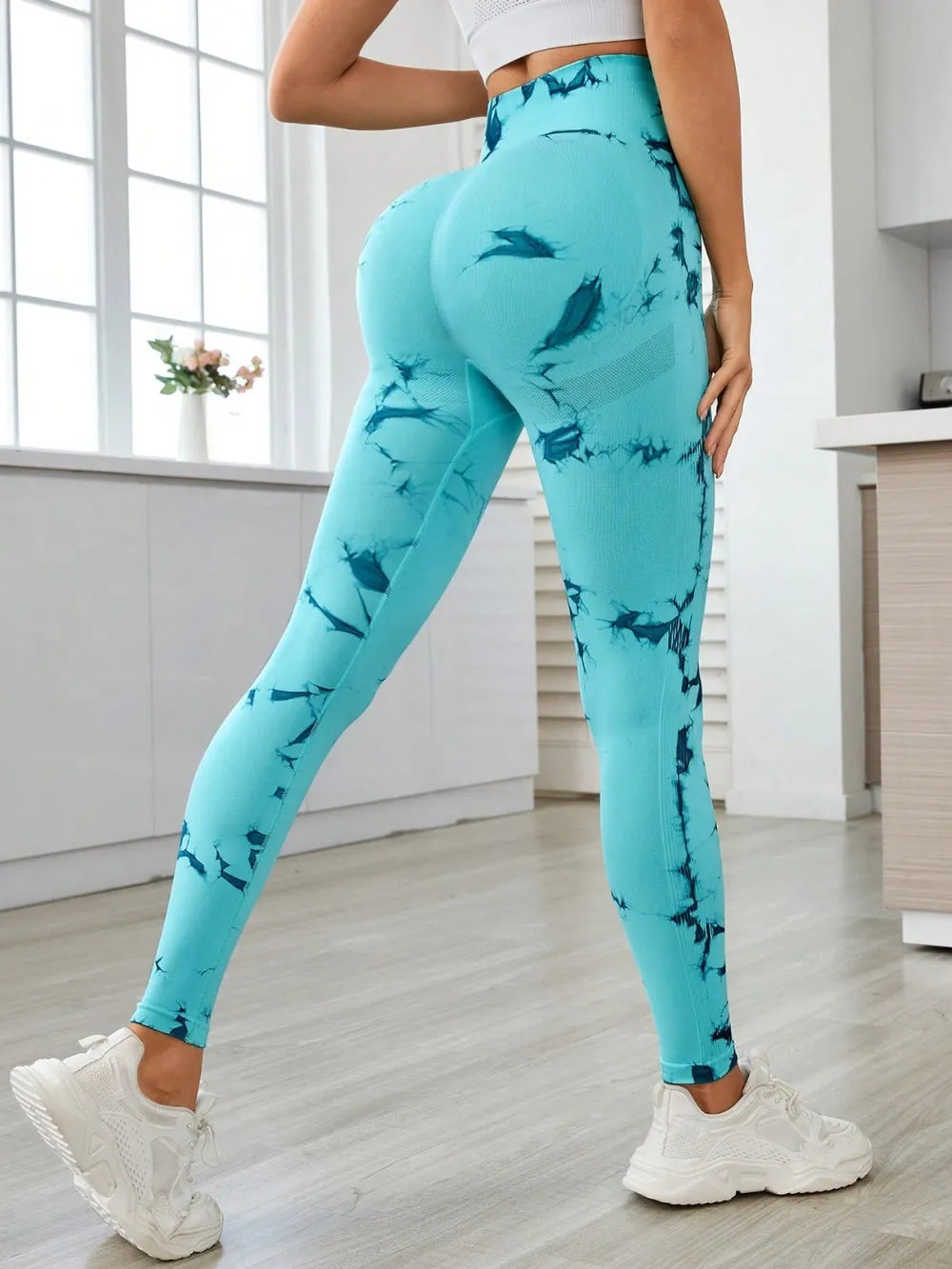 Printed High Waist Active Leggings - Leggings by Trendsi | Available at Handbags Specialist Headquarter