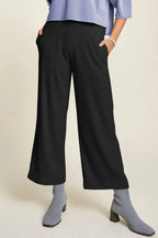 Davi & Dani Wide Leg Mid-Rise Pants -  by Trendsi | Available at Handbags Specialist Headquarter