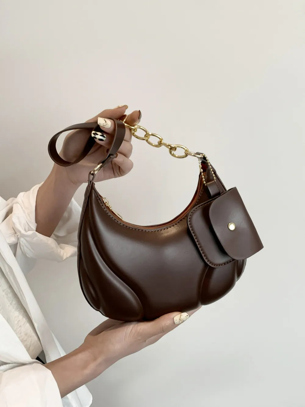 PU Leather Shoulder Bag with EarPods Bag - Crossbody Bag by Trendsi | Available at Handbags Specialist Headquarter