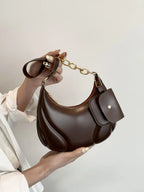 PU Leather Shoulder Bag with EarPods Bag - Crossbody Bag by Trendsi | Available at Handbags Specialist Headquarter