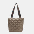 PU Leather Printed Strap Quilted Handbag - Tote Bag by Trendsi | Available at Handbags Specialist Headquarter