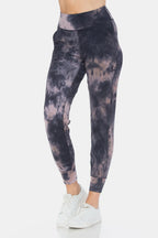 Leggings Depot Tie-Dye High Waist Cropped Leggings - Leggings by Trendsi | Available at Handbags Specialist Headquarter