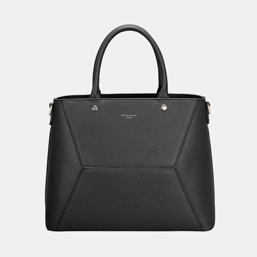 David Jones PU Leather Handbag - Tote Bag by Trendsi | Available at Handbags Specialist Headquarter