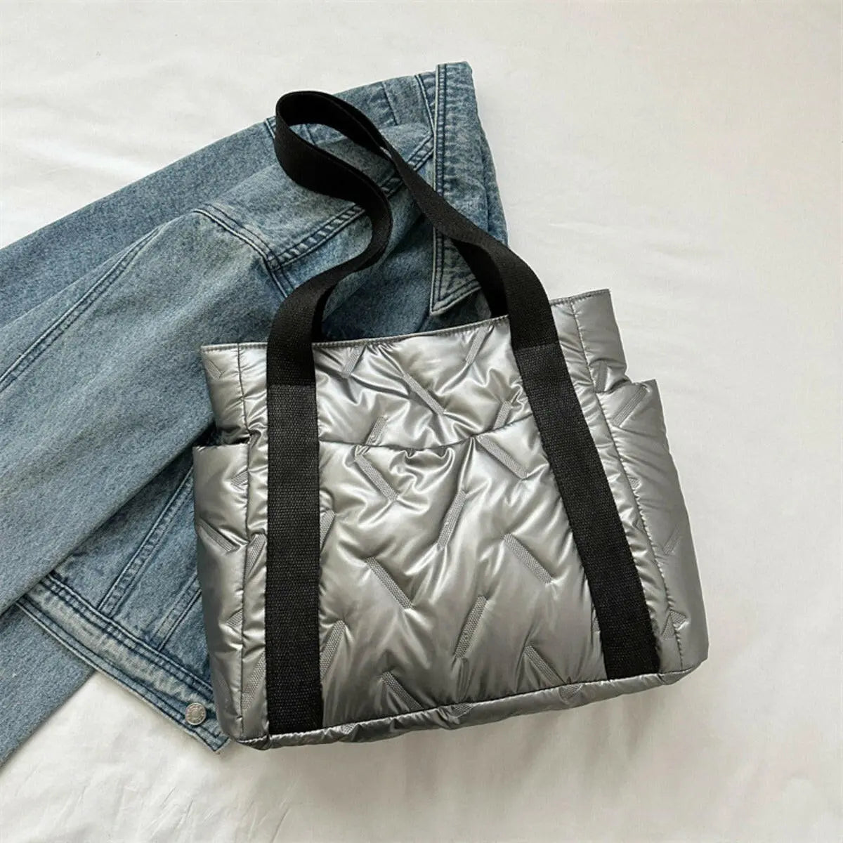 Polyester Tote Bag with Zipper - Tote Bag by Trendsi | Available at Handbags Specialist Headquarter
