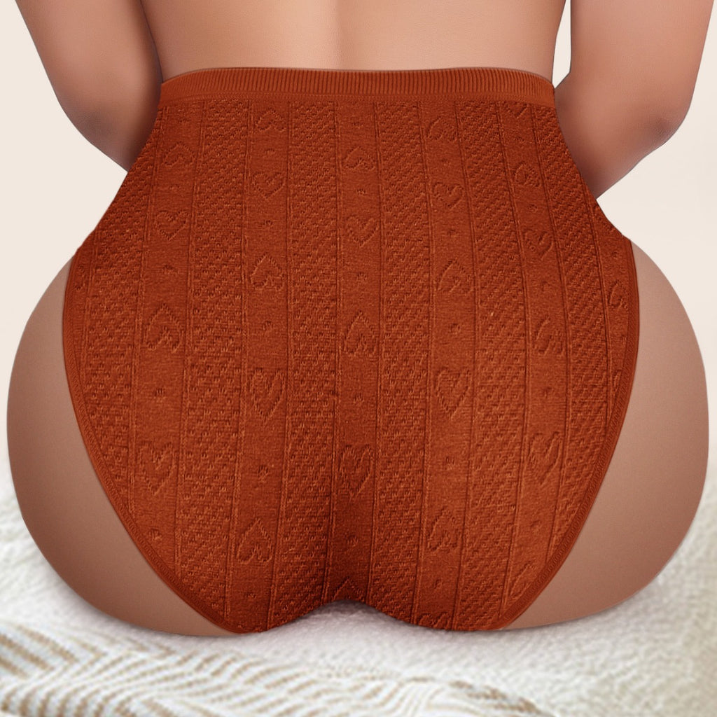 LuxeJacquard Women's Solid Colour Comfort Panties