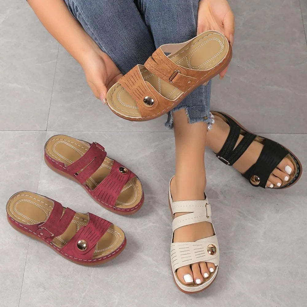 Open Toe Wedge Sandals -  by Trendsi | Available at Handbags Specialist Headquarter