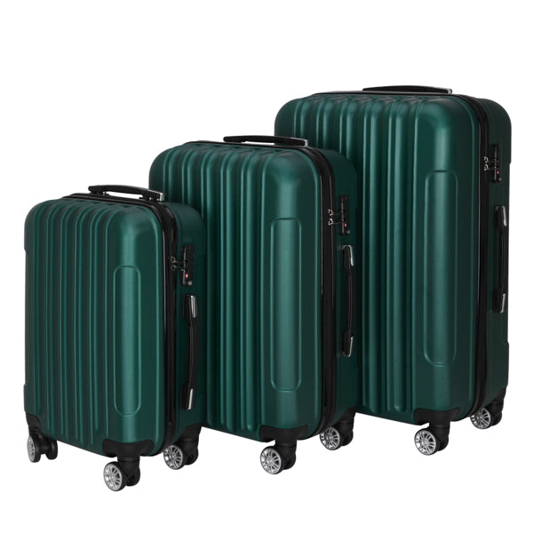 Tri-Size Glide: Universal Alloy Luggage Set - Travel Sets by Trendsi | Available at Handbags Specialist Headquarter
