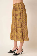 Mittoshop Printed Midi Skirt - Skirts by Trendsi | Available at Handbags Specialist Headquarter