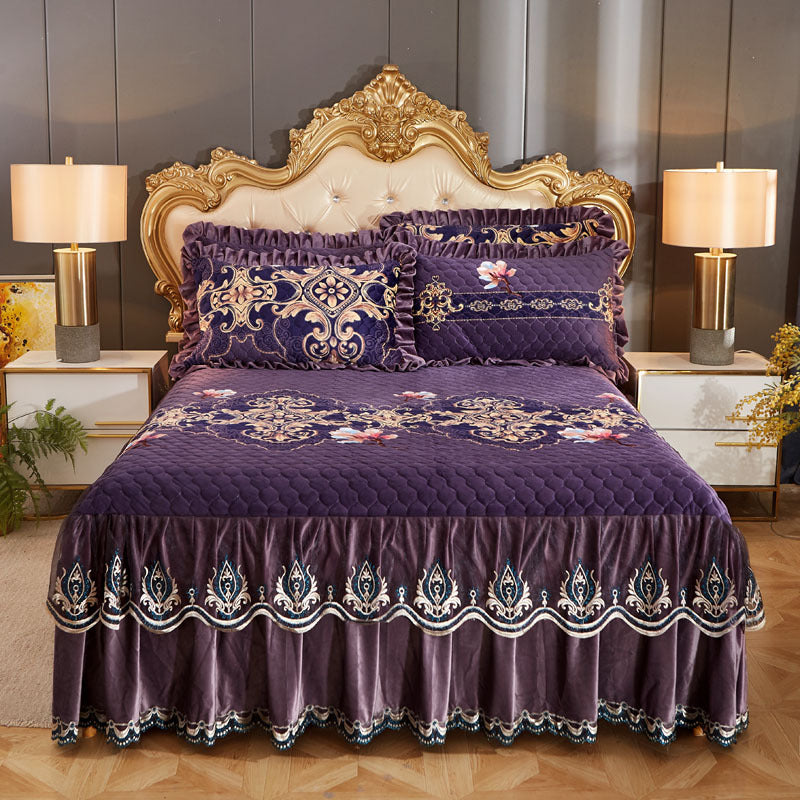 CozyLuxe Plush Bed Cover: Single Piece Comfort - Decor by Trendsi | Available at Handbags Specialist Headquarter