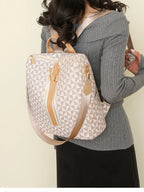 Geometric Pattern Backpack Bag - Leather Backpack Bag by Trendsi | Available at Handbags Specialist Headquarter