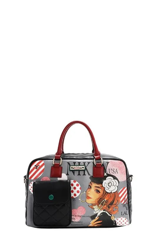 Nicole Lee USA Eco-Leather Boston Bag - Tote Bag by Trendsi | Available at Handbags Specialist Headquarter