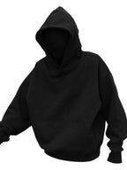 Men's Drop Shoulder Long Sleeve Hoodie with Pocket - Men's Sweatshirts by Trendsi | Available at Handbags Specialist Headquarter
