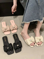 Bow-Knot Flat Sandals - Women Sandals by Trendsi | Available at Handbags Specialist Headquarter