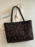 Leopard Polyester Tote Bag - Tote Bag by Trendsi | Available at Handbags Specialist Headquarter