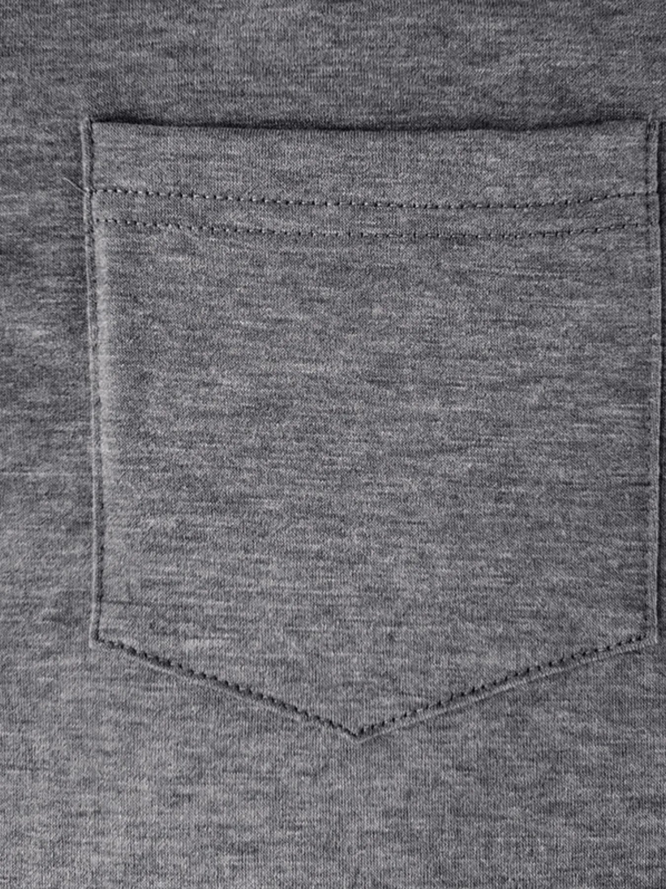 Men's Full Size Long Sleeve Pocket Polo Shirt Plus Size - Men's Polo shirt by Trendsi | Available at Handbags Specialist Headquarter