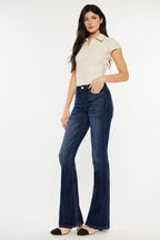 Kancan Full Size Mid Rise Slim Flare Jeans - Sleepwear by Trendsi | Available at Handbags Specialist Headquarter