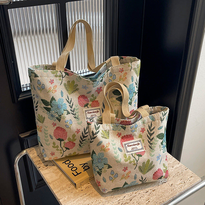 Canvas Large-capacity Shoulder Handbag