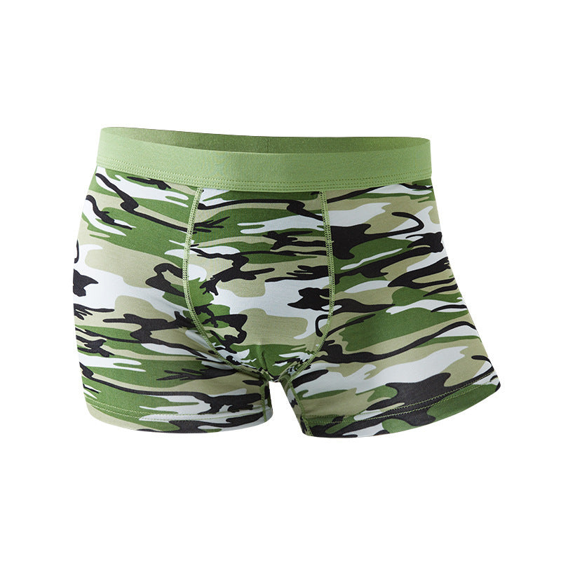 StealthFit Modal Camo Mid-Waist Breathable Boxers - Men's underwear by Trendsi | Available at Handbags Specialist Headquarter