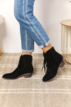 Legend Women's Fringe Cowboy Western Ankle Boots - Women Sandals by Trendsi | Available at Handbags Specialist Headquarter