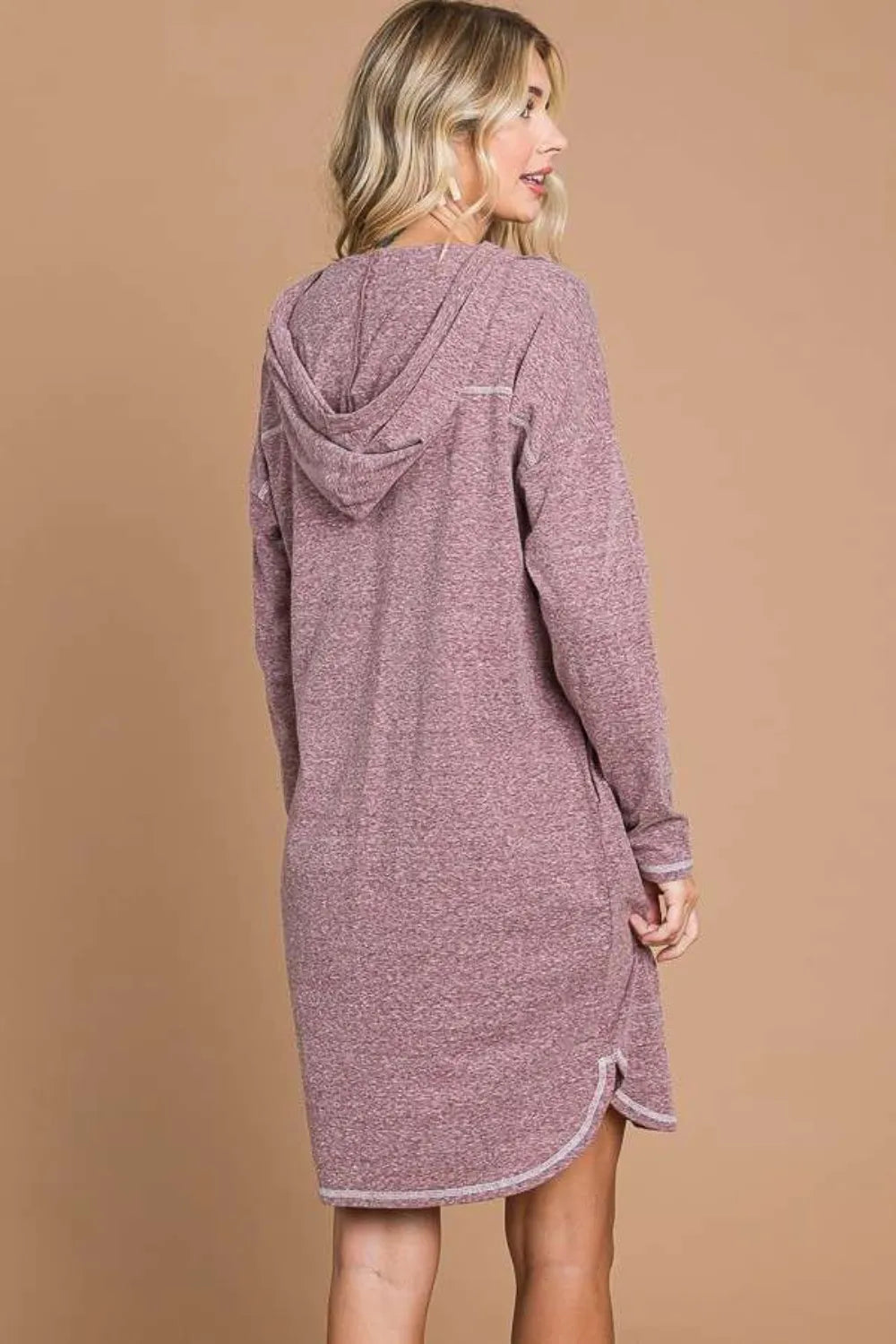 Culture Code Full Size Hooded Long Sleeve Sweater Dress - Dresses by Trendsi | Available at Handbags Specialist Headquarter