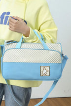 Oxford Cloth Contrast 4 Piece Bag Set - Tote Bag by Trendsi | Available at Handbags Specialist Headquarter