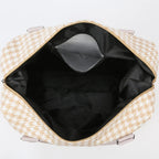 Houndstooth Canvas Travel Bag - travel-bag by Trendsi | Available at Handbags Specialist Headquarter