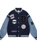 Men's Baseball Bomber Jacket with Patches - Men's jackets by Trendsi | Available at Handbags Specialist Headquarter