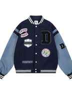 Men's Baseball Bomber Jacket with Patches - Men's jackets by Trendsi | Available at Handbags Specialist Headquarter