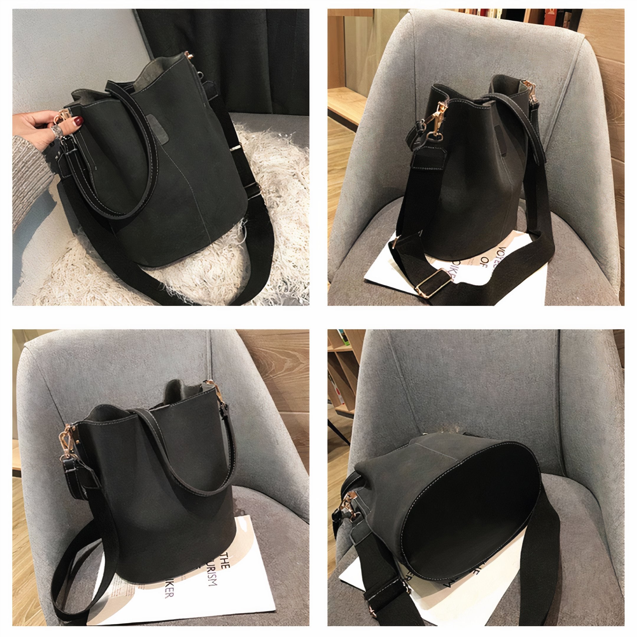 Blake Luxe Shoulder Bag - Midnight Black