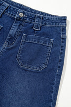 Wide Leg Pocketed High Waist Jeans - Women / Jeans & Denim by Trendsi | Available at Handbags Specialist Headquarter