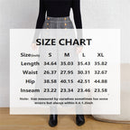 Plaid Breeze: Women's Wide-Leg Office Pants