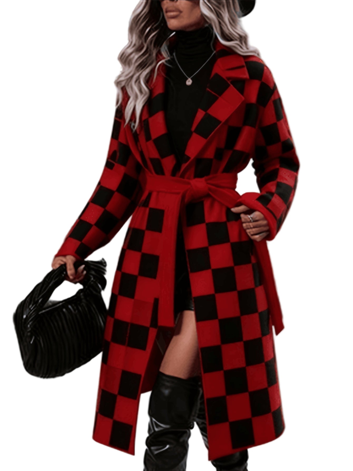 Opulent Elegance: Luxurious Long Coat - Luxury Long Coat by Trendsi | Available at Handbags Specialist Headquarter