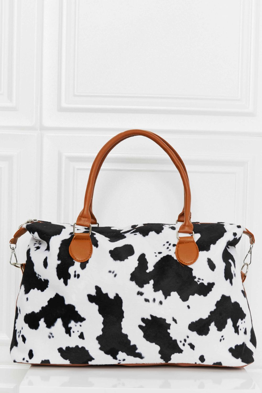 Animal Print Brushed Weekender Bag - Weekender Bag by Trendsi | Available at Handbags Specialist Headquarter