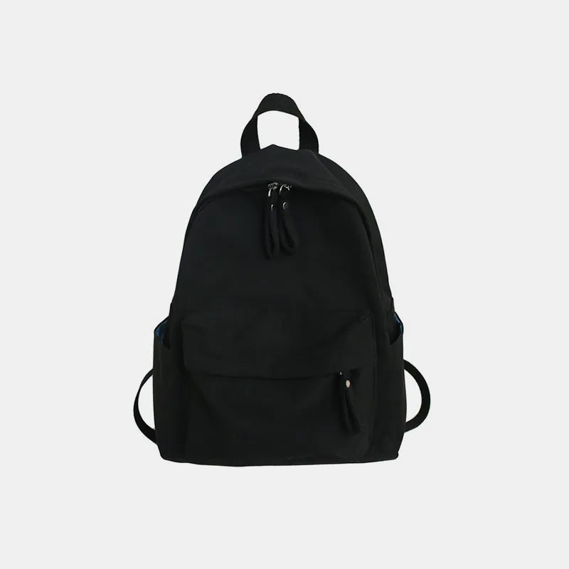 Zip Cotton Backpack Bag - Handbags by Trendsi | Available at Handbags Specialist Headquarter