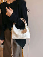 PU Leather Woven Crossbody Bag - Crossbody Bag by Trendsi | Available at Handbags Specialist Headquarter