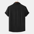 Men's Plus Size Casual Short Sleeve Button Down Shirt - mens-shirts by Trendsi | Available at Handbags Specialist Headquarter