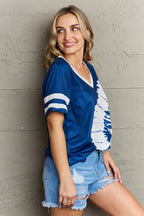 Plus Size V-Neck Tee Shirt - Plus Size Shirts by Trendsi | Available at Handbags Specialist Headquarter