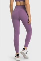 Millennia V-Waist Yoga Leggings with Pockets - Leggings by Trendsi | Available at Handbags Specialist Headquarter