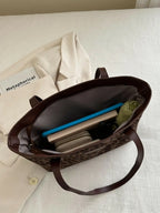 Leopard Polyester Tote Bag - Tote Bag by Trendsi | Available at Handbags Specialist Headquarter