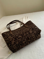 Leopard Polyester Tote Bag - Tote Bag by Trendsi | Available at Handbags Specialist Headquarter