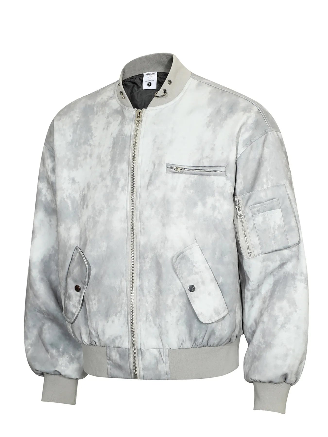 Men's Tie-Dye Zip-Up Bomber Jacket - Men's jackets by Trendsi | Available at Handbags Specialist Headquarter