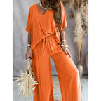 ChicEase: Women's V-Neck Lounge Set